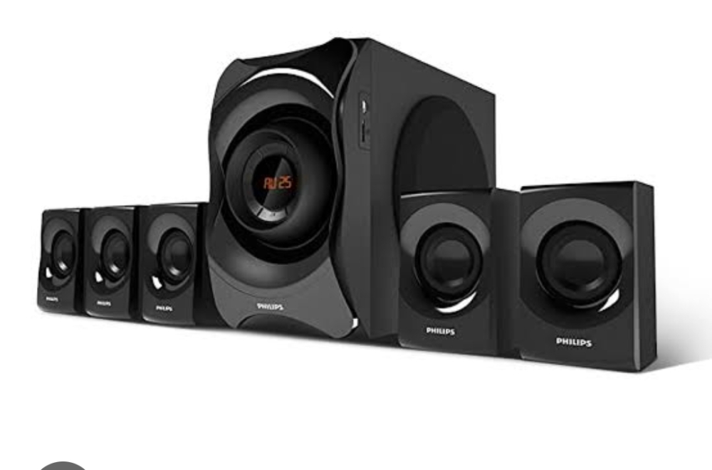 Philips | SPA8000B/94 | 5.1 Channel Multimedia Speaker System (Black)