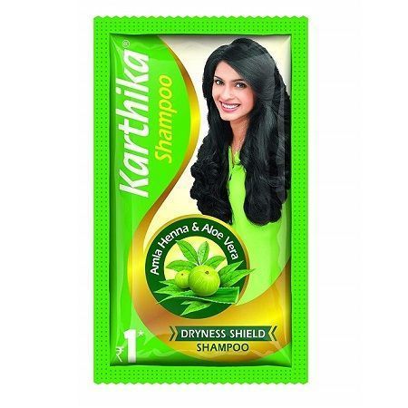 Karthika (Re.1) Shampoo Dryness Shield - Amla Henna & Aloe Vera, 5.5ml