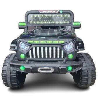 RTD Black 4x4 Style Ride-On Toy Jeep with LED Lights, 1pc