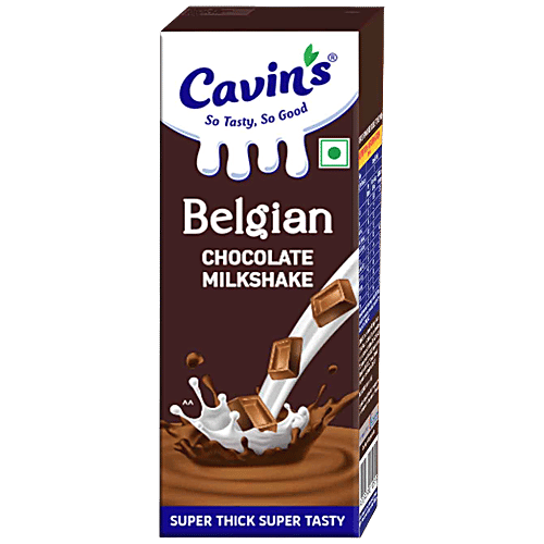 Cavin's Belgian Milkshake Tetra Pack - Chocolate, 170ml
