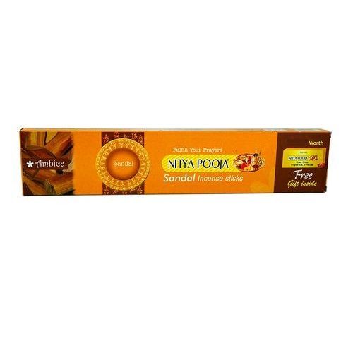 Ambica Nithya Pooja Incense Sticks - Sandal, 14g