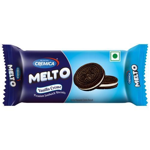 Cremica Melto Premium Sandwich Biscuit - Vanilla, 50g