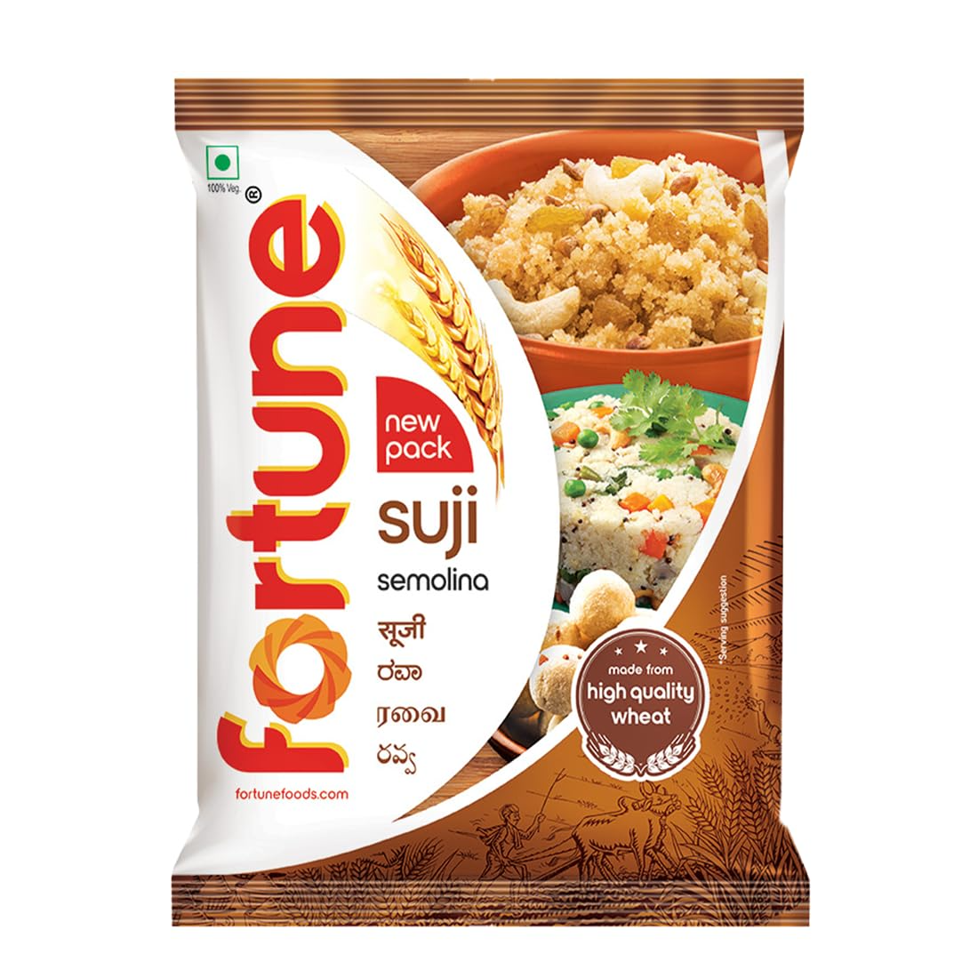 Fortune Rawa Semolina / Chiroti Pouch, 500g