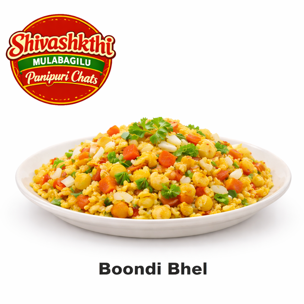 Shivashkthi Mulabagilu Chaats - Boondi Bhel, 1 Plate
