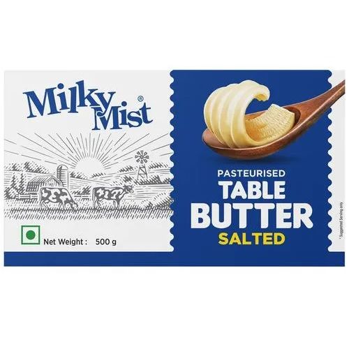 Milky Mist Table Butter Carton - Salted, 500g