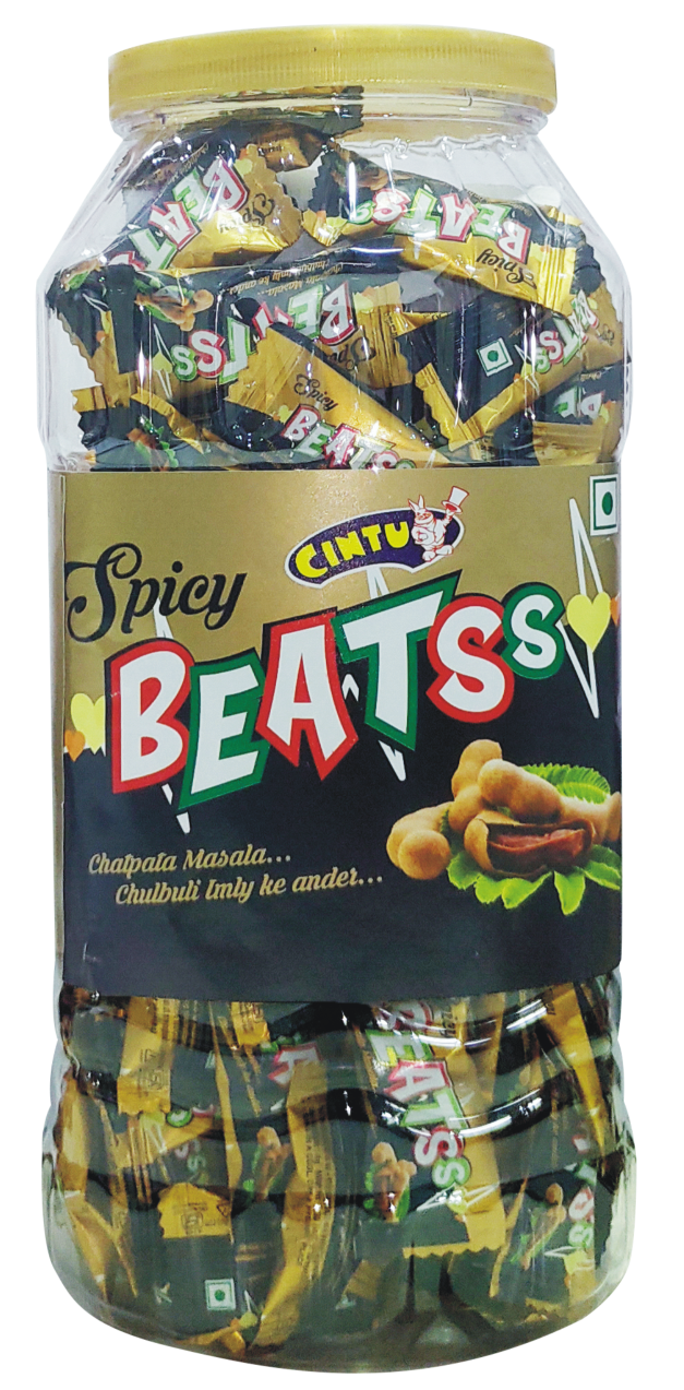Cintu (Re.1) Spicy Beats Candy Jar - Chulbuli Imli, 4g (Set of 220)