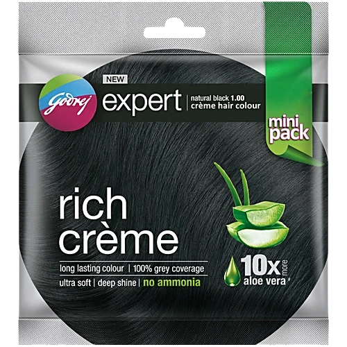 Godrej Expert Rich Creme Hair Colour - Natural Black, 24ml