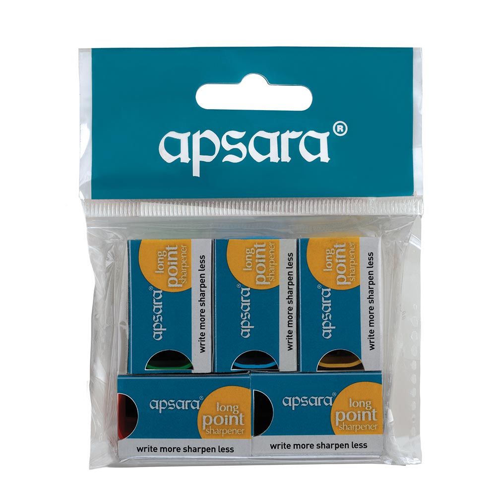 Apsara Long Point Sharpener Pouch, 5pc