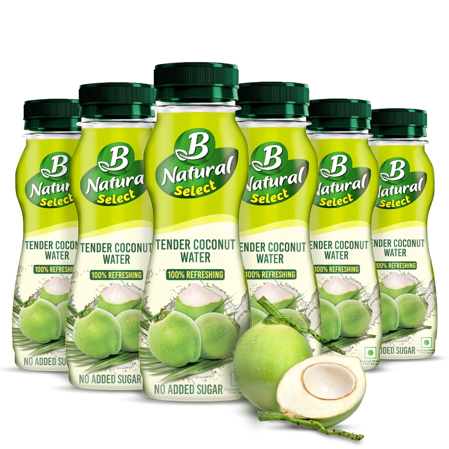 B Natural Select Tender Coconut Water PET Bottle, 200ml (Set of 6)