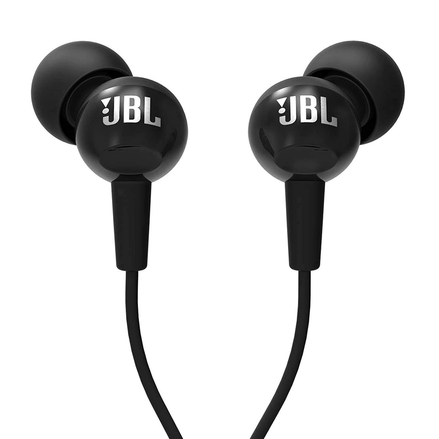 JBL by Harman Wired In-Ear Earphone Deep Bass With Microphone - Black (C100SI)