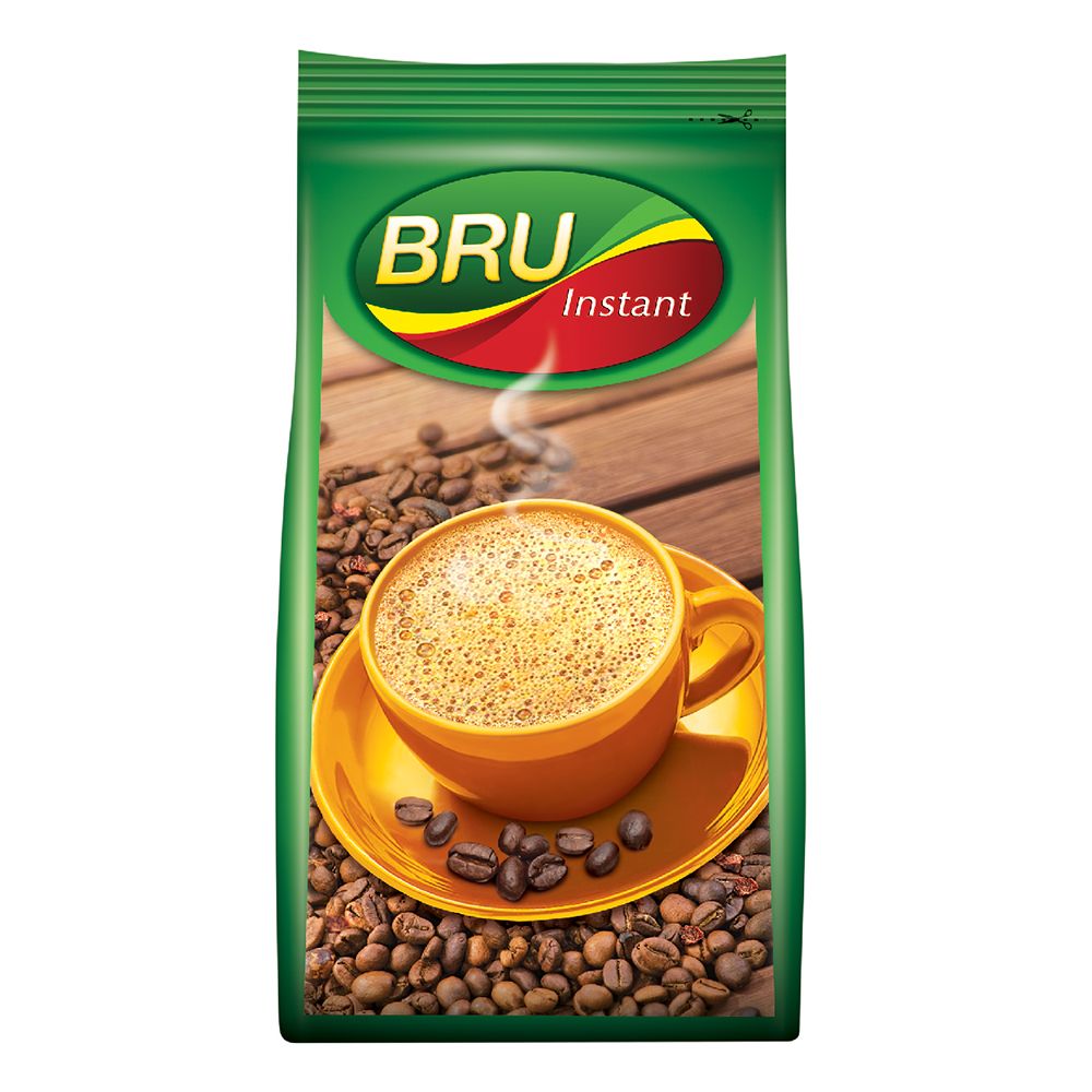 Bru 100% Instant Coffee Powder Pouch, 200g