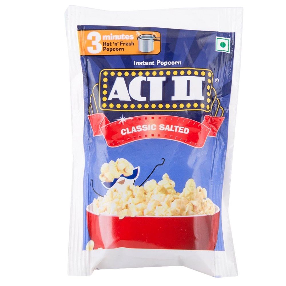 Act II Popcorn Sachet - Classic Salted, 60g