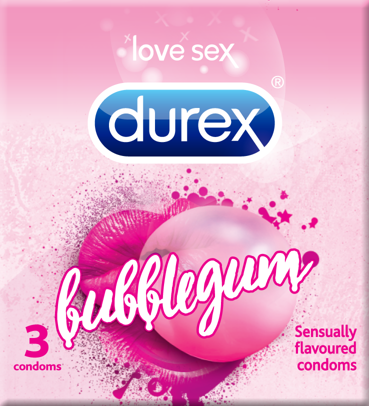 Durex Condom - Bubblegum, 3pcs