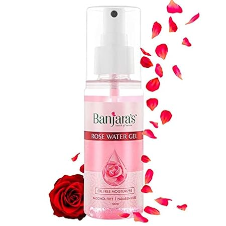 Banjaras Rose Water Gel Bottle, 100ml