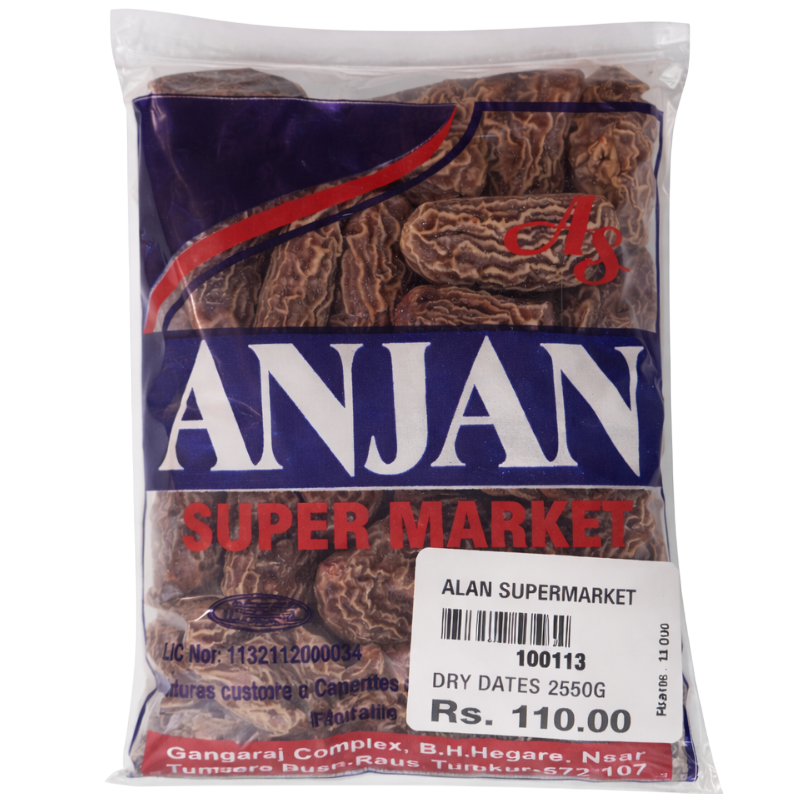 Anjan Dry Dates Pouch, 250g