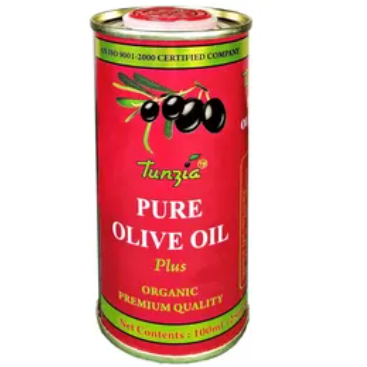 Tunzia Organic Plus Pure Olive Oil, 100ml