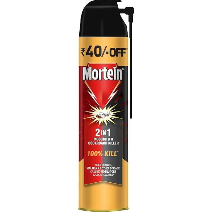 Mortein 2 In 1 Mosquito Killer & Cockroach Killer Spray, 600ml