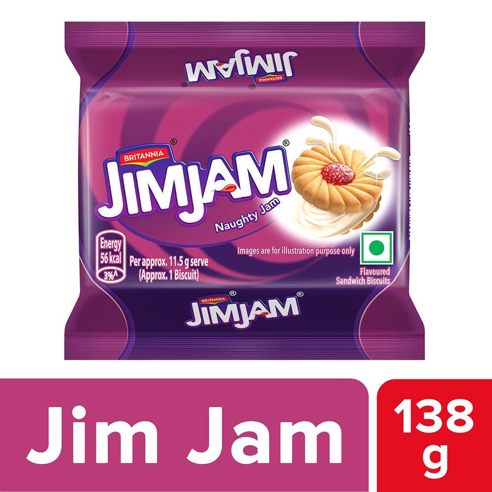 Britannia Treat Biscuit - Jim Jam, 138g