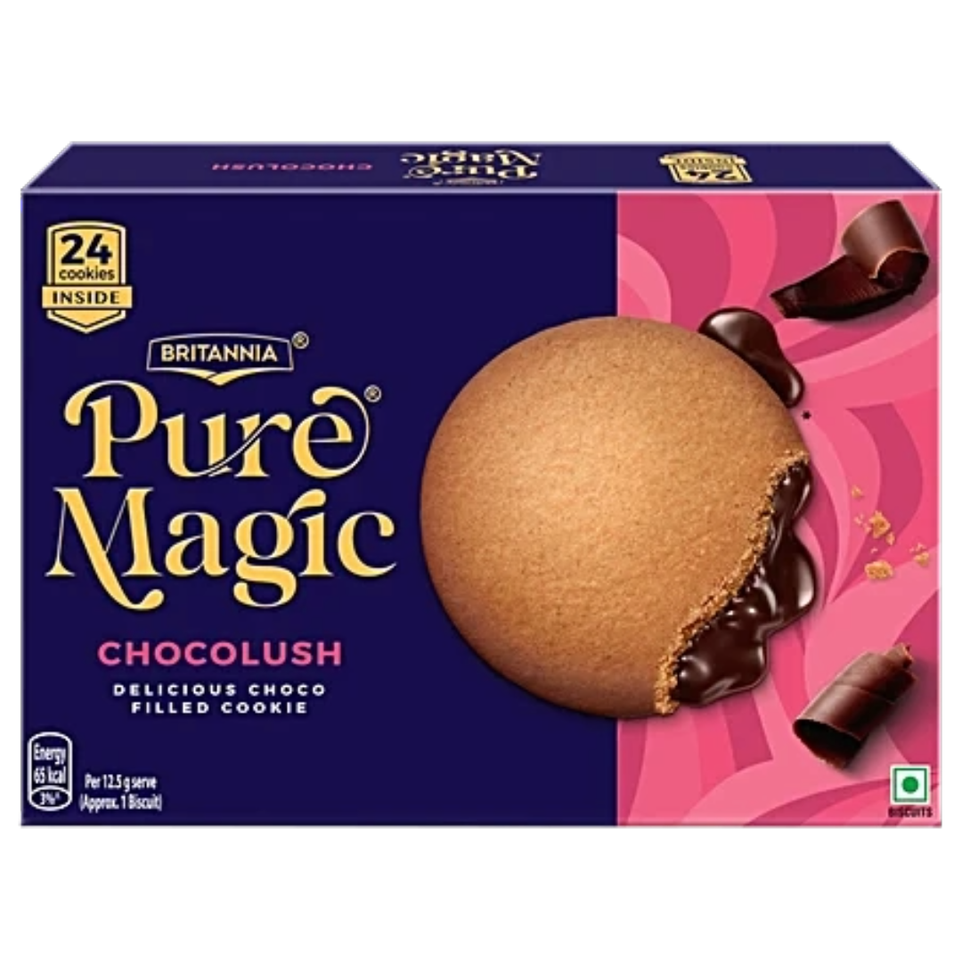 Britannia Pure Magic Chocolush Biscuits, 253g