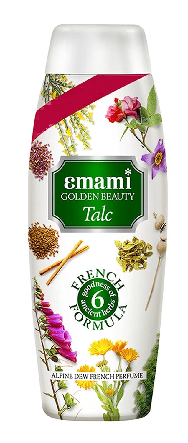 Emami Golden Beauty Talcum Powder - Alpine Dew, 100g