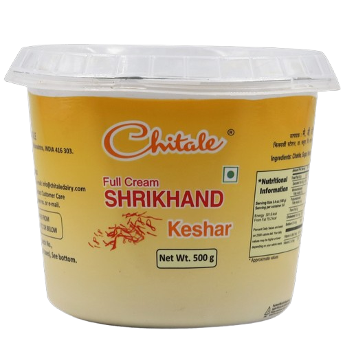 Chitale Dairy Full Cream Shrikhand - Keshar, 500g