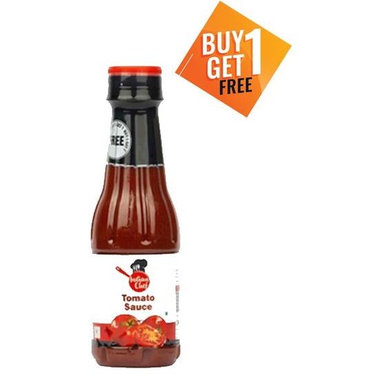 Bakers Indian Chef Sauce Bottle - Tomato, 200g (Buy 1 Get 1 Free)