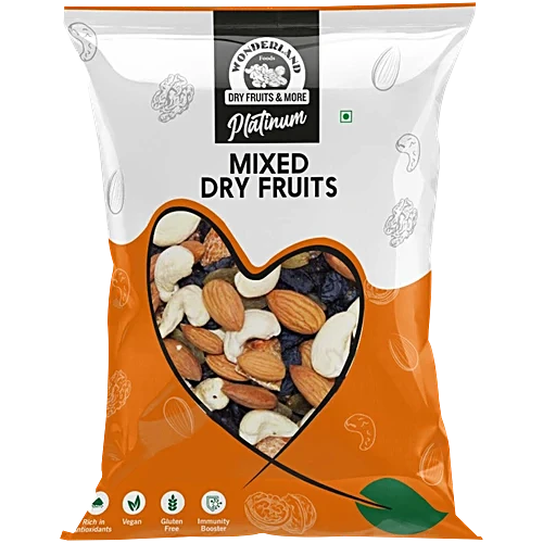 Wonderland Foods Platinum Mix Dry Fruits, 200g