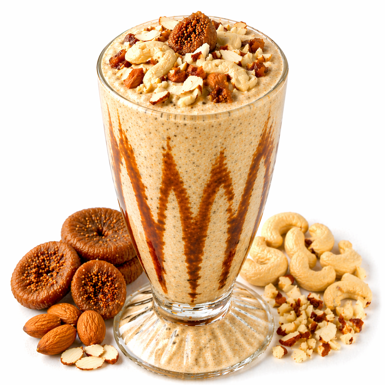 Dry Fruit Milk Shake - Badam, Anjeer, Cashew, 1 Glass