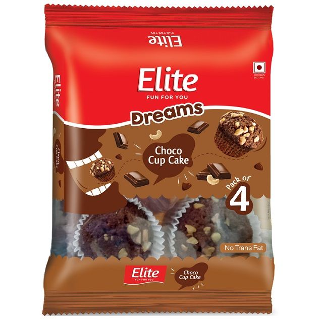 Elite Dreams Cup Cake - Choco, 90g (Set of 4)