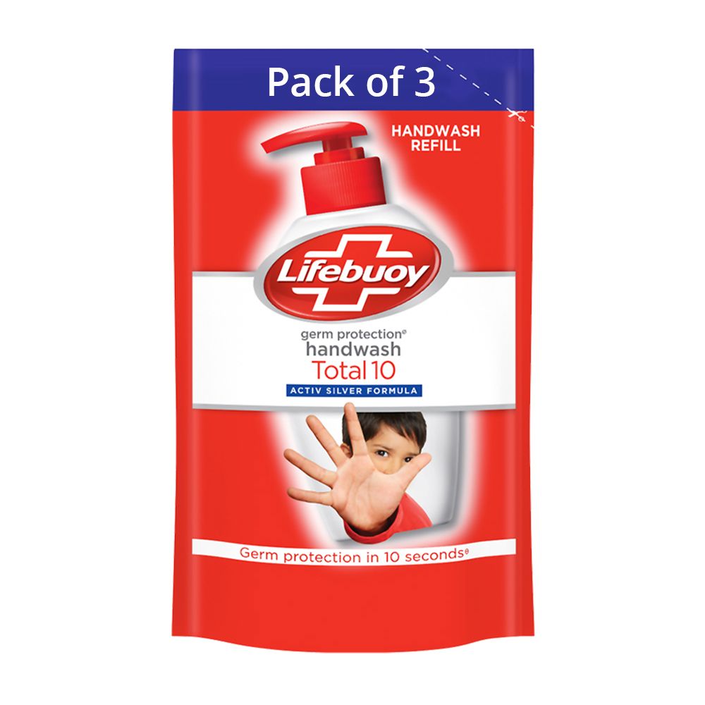 Lifebuoy Hand Wash Refill - Total 10, 185ml (Set of 3)