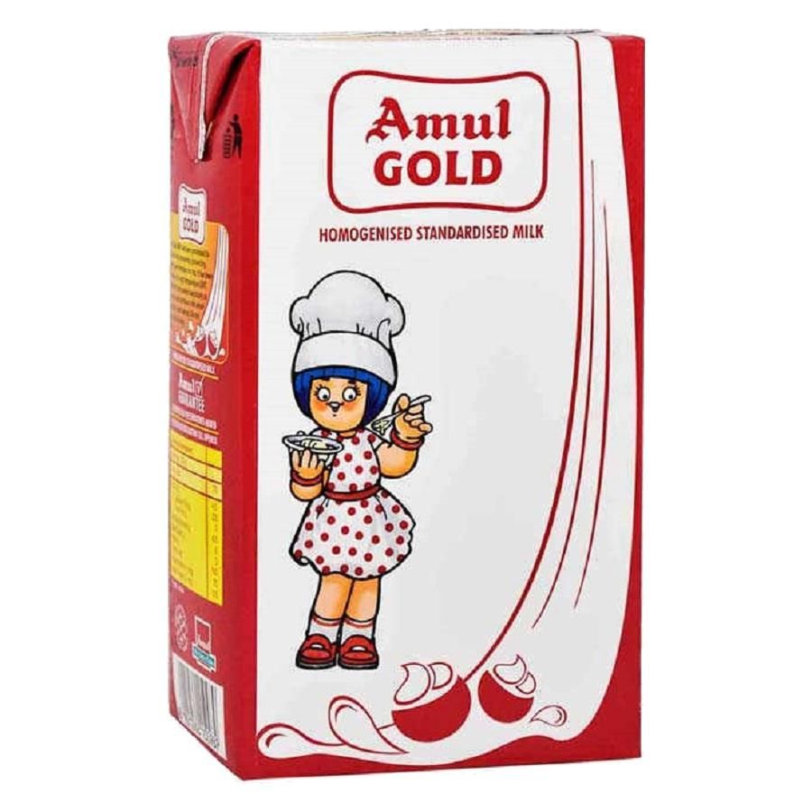 Amul Gold Milk - Homegenised Standardised, 1L