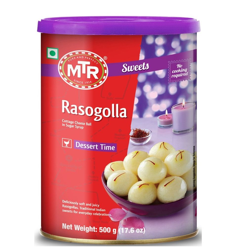 MTR Ready To Eat - Rasogolla Tin, 500g