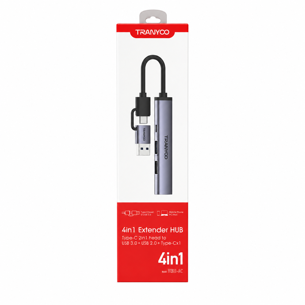 Tranyoo | 4in1 | USB Hub Extender