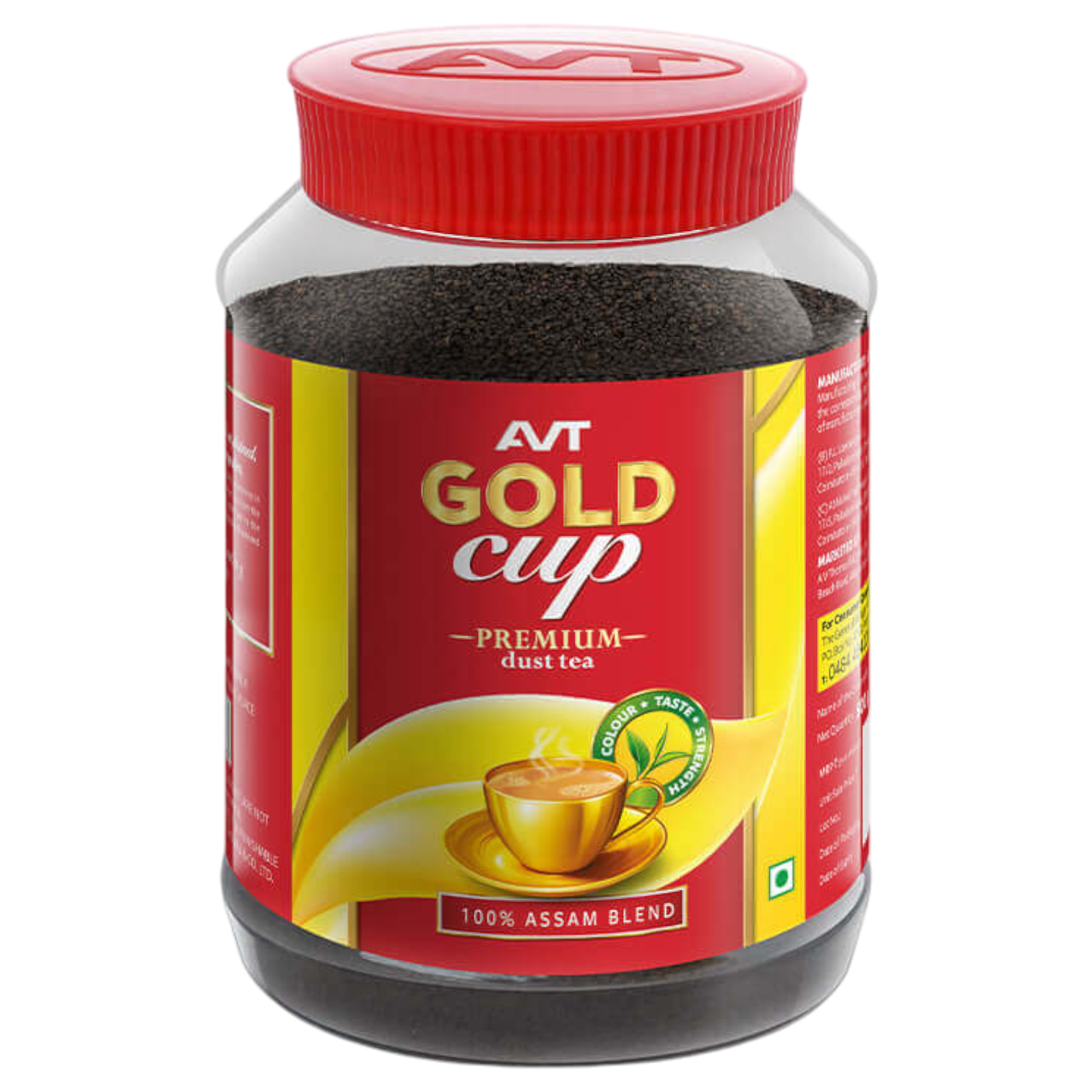 AVT Gold Cup Premium Dust Tea Jar - Assam Blend, 500g