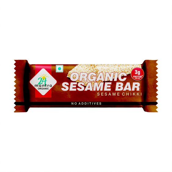 24 Mantra Organic Chikki - Sesame & Jaggery, 33g