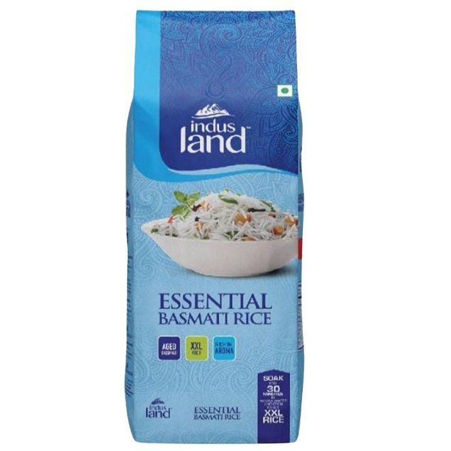 Indus Land Basmati Standy Pouch - Essential, 1kg