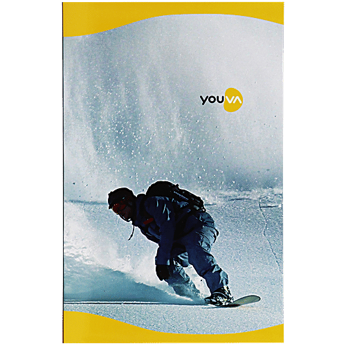 Navneet Youva Brown Soft Bound Long Book - Single Line, 172 Pages (17cm x 27cm)