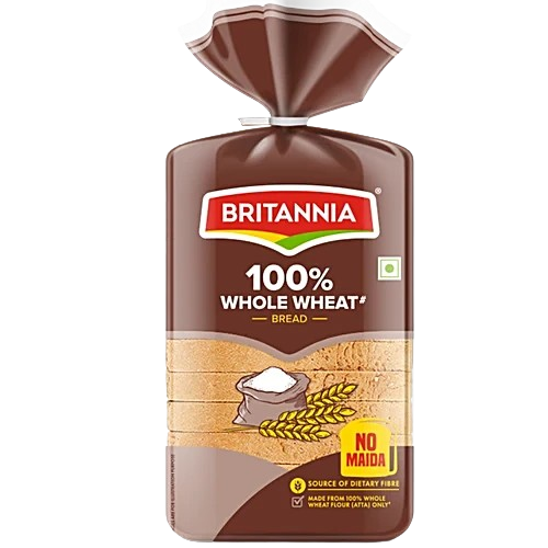 Britannia 100% Whole Wheat Bread, 400g