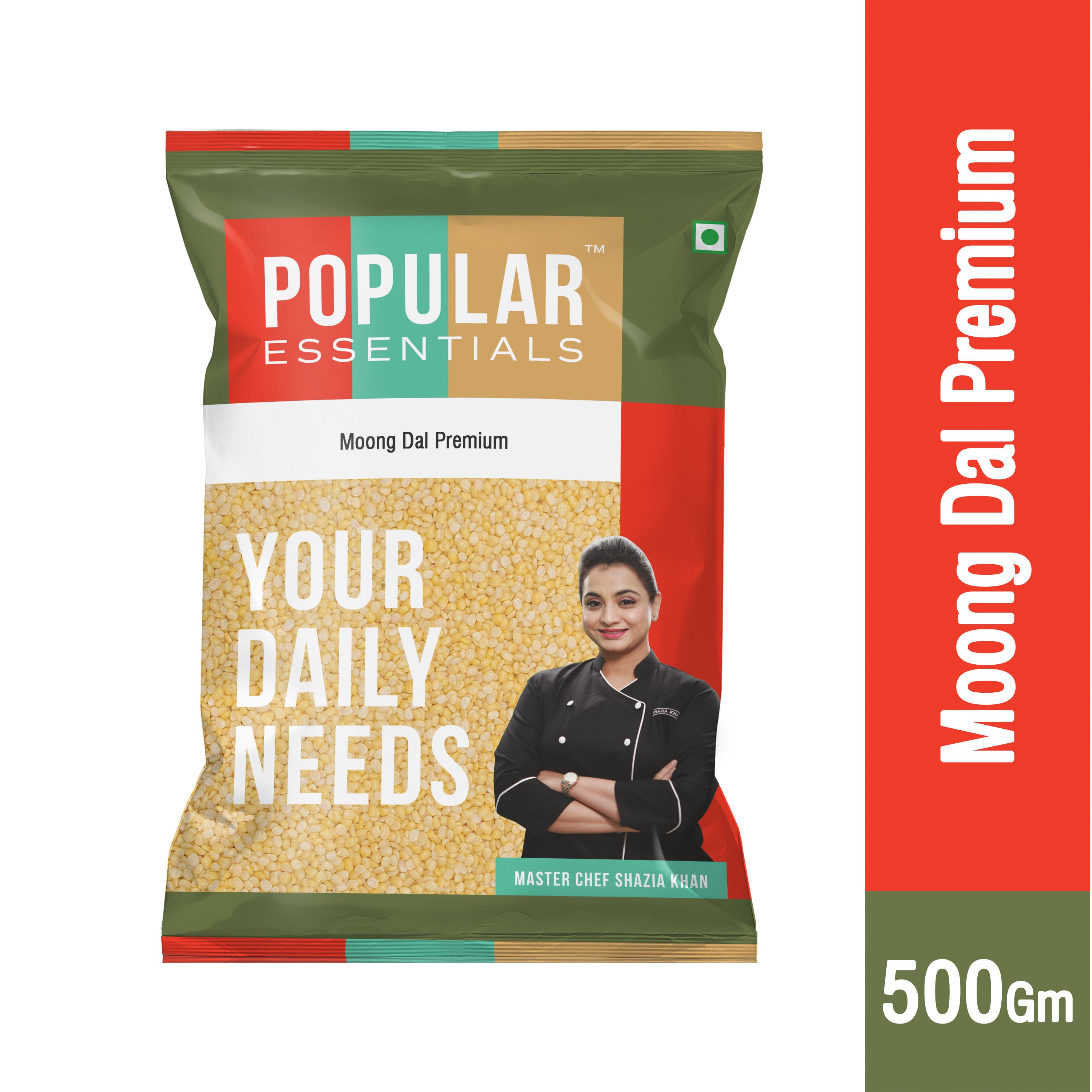 Popular Essentials Essential Yellow Moong Dal - Split, 500g