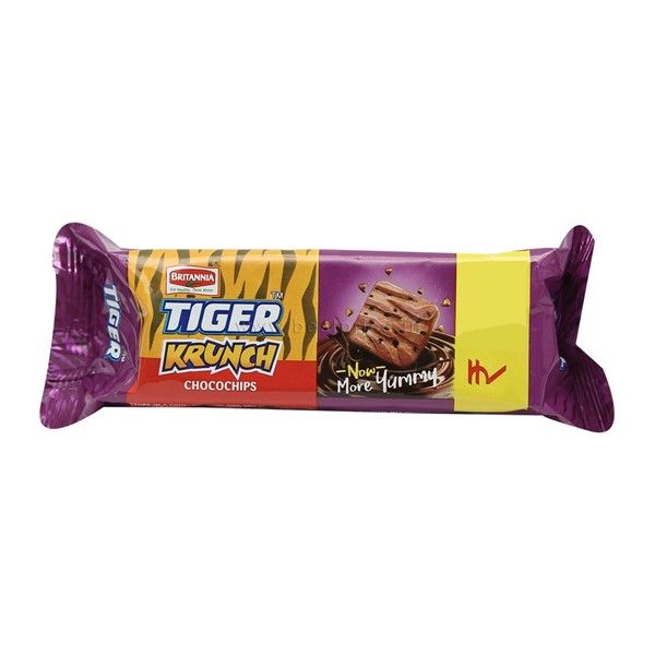 Britannia Tiger Krunch Biscuits - Chocochip, 60g