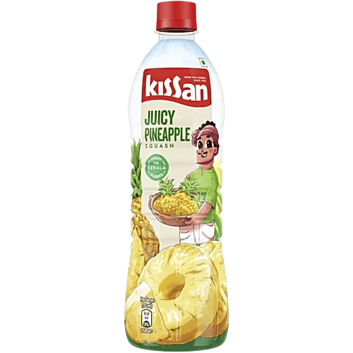 Kissan Fruit Squash - Pineapple, 750ml