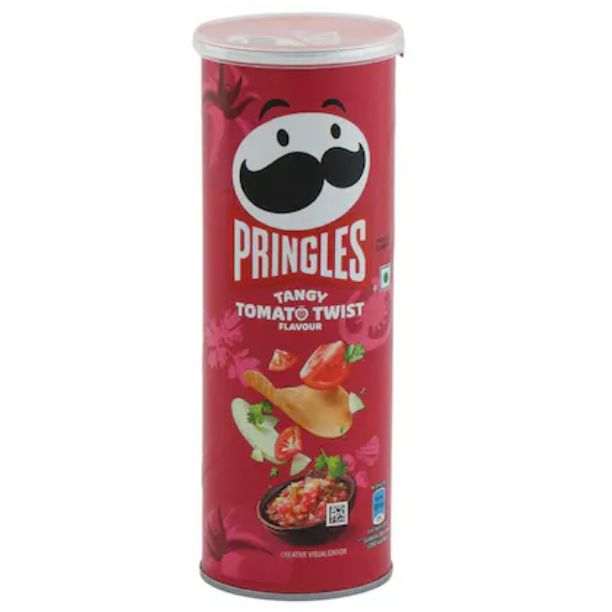 Pringles Potato Chips - Tangy Tomato Twist, 102g