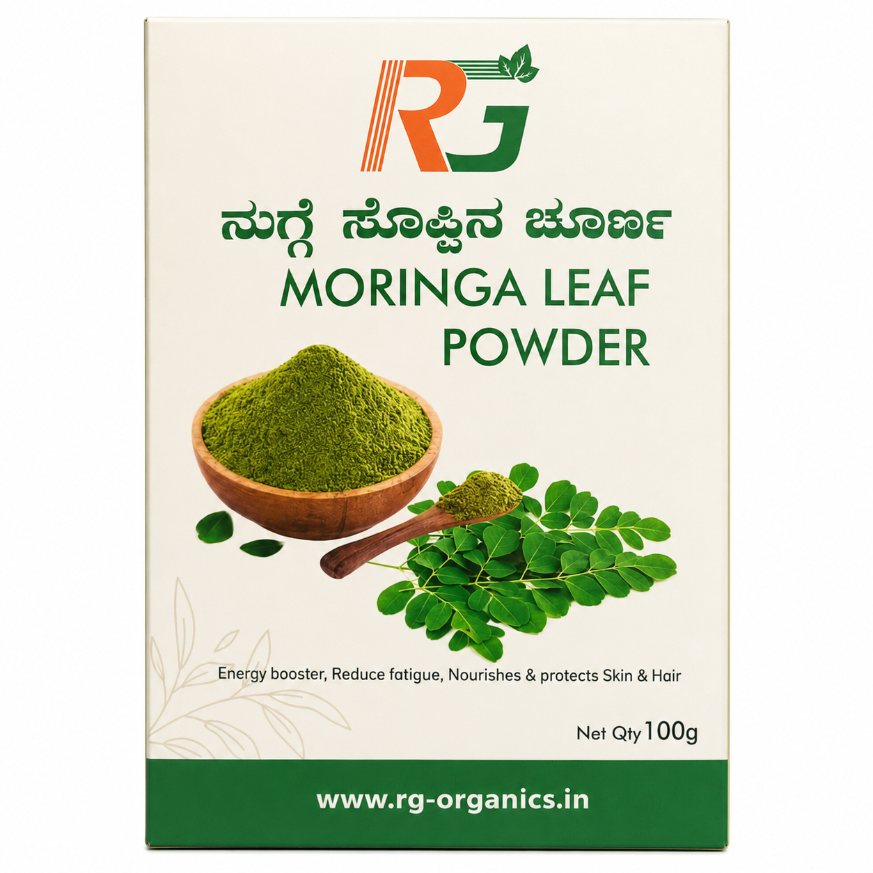 RG Moringa Leaf Powder Carton, 100g