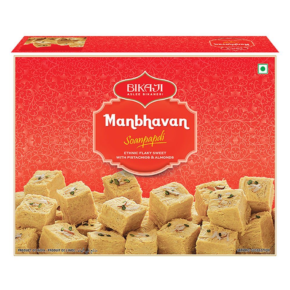 Bikaji Manbhavan Soan Papdi Carton, 450g