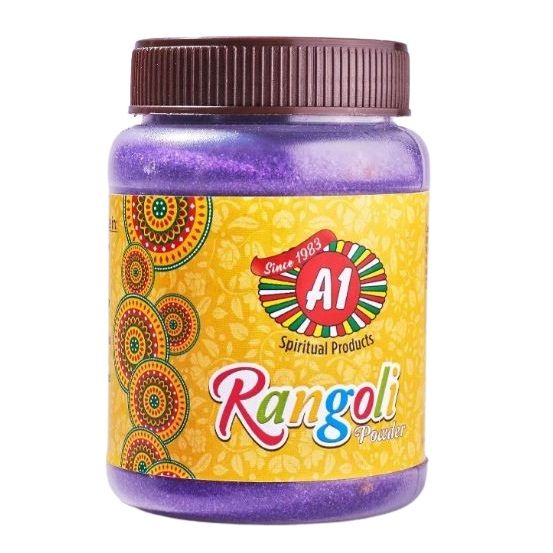 A1 Rangoli Powder Jar - Grape Violet, 300g