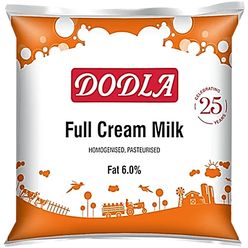 Dodla Full Cream Milk Pouch, 500ml