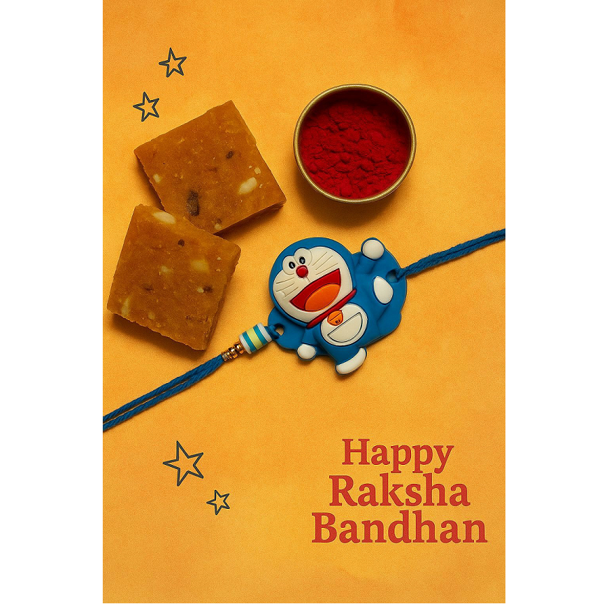 Kids Rakhi - Doremon, 1pc