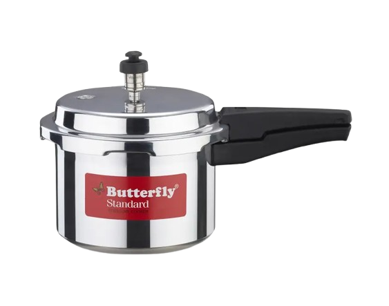 Butterfly Standard+ Aluminium Pressure Cooker, 5L