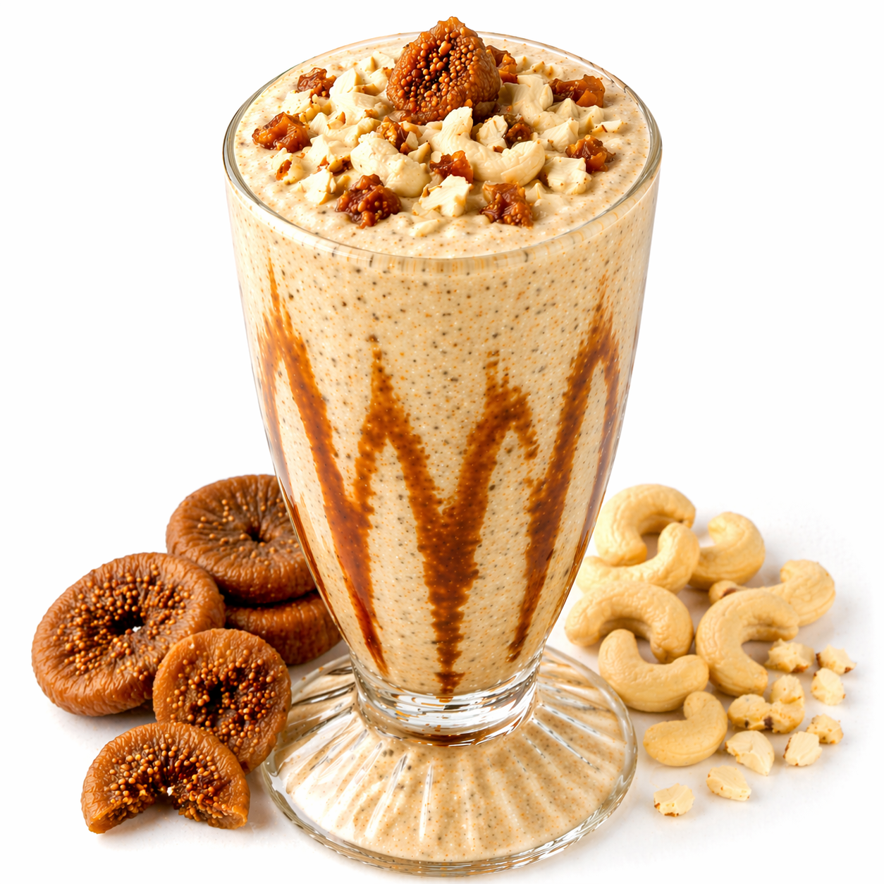 Dry Fruit Milk Shake - Anjeer & Cashew, 1 Glass