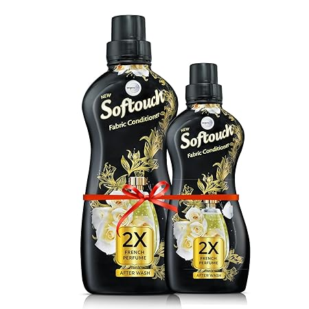 Softouch After Wash Fabric Conditioner Black - 2X French Perfume, 210ml + 210 ml